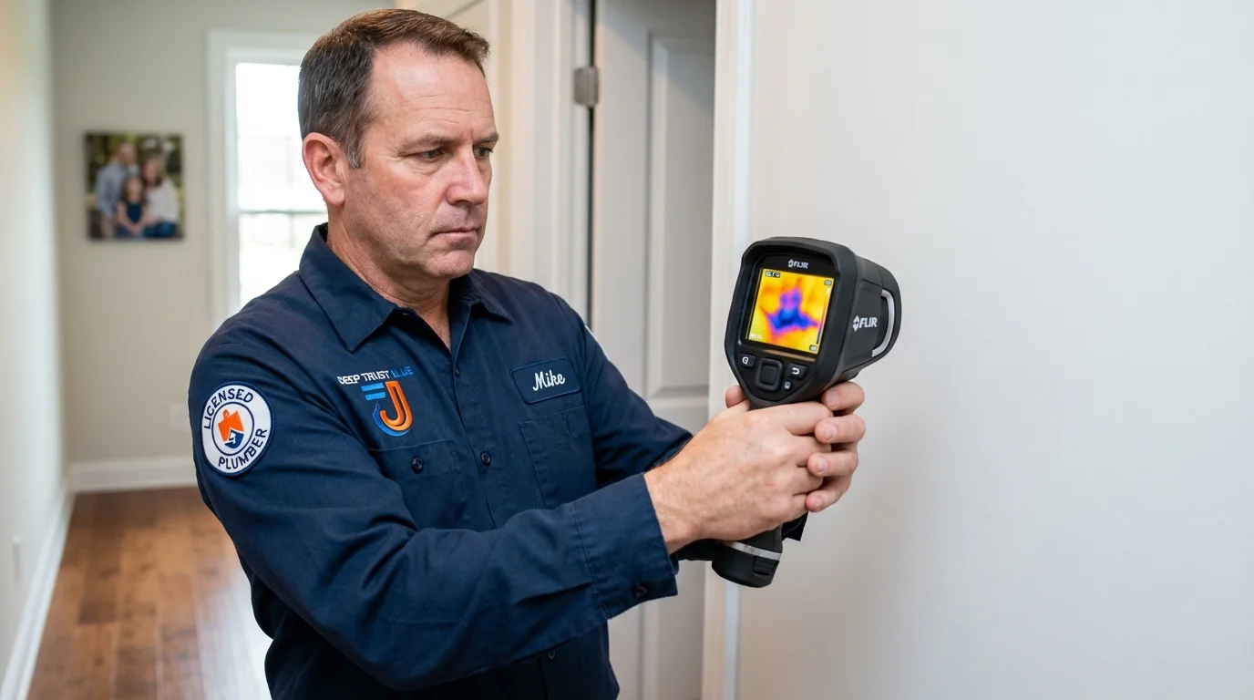 Thermal imaging leak detection by Johns Plumbing LLC in Argos
